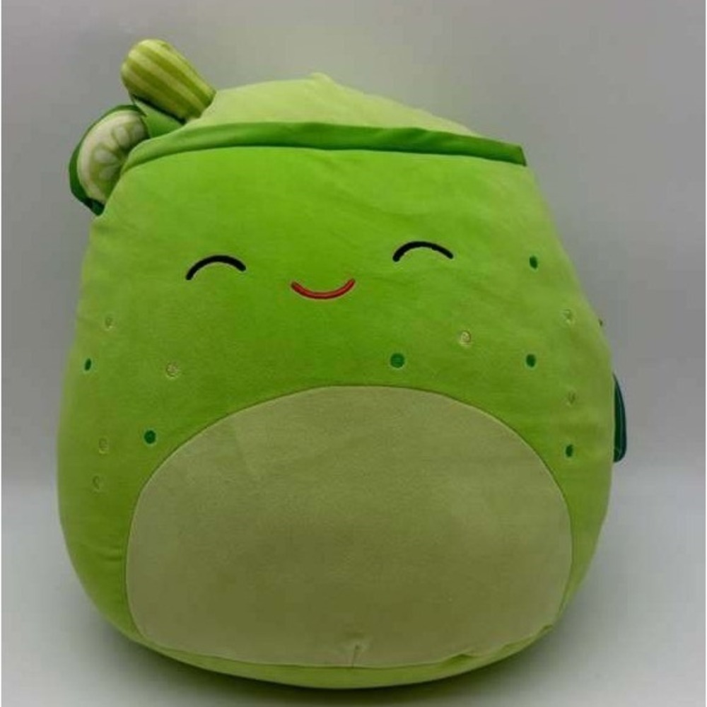 Squishmallows‎ Official Townes the Green Juice Plush – 8" With Closed Eyes – NWT